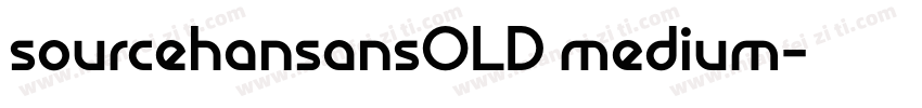 sourcehansansOLD medium字体转换
